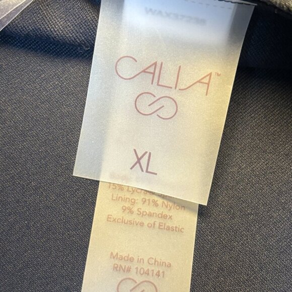 NEW CALIA Lustralux T-Back Bra Darker Ardosia Slate Heather Women's Size XL - Picture 10 of 12